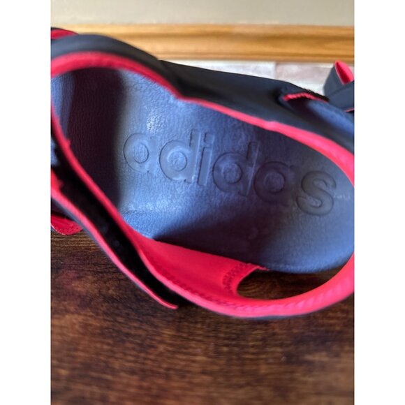 Adidas Womens Black & Pink Adjustable Sandals With Velcro Straps Size 7 - Picture 8 of 16